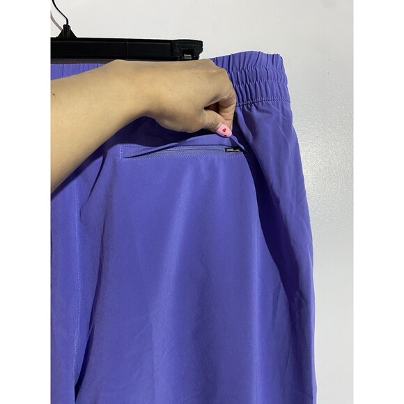 Athleta Pants 18 Arrival Dark Adonis Purple Ankle Straight Leg Travel Athleisure - Picture 9 of 15